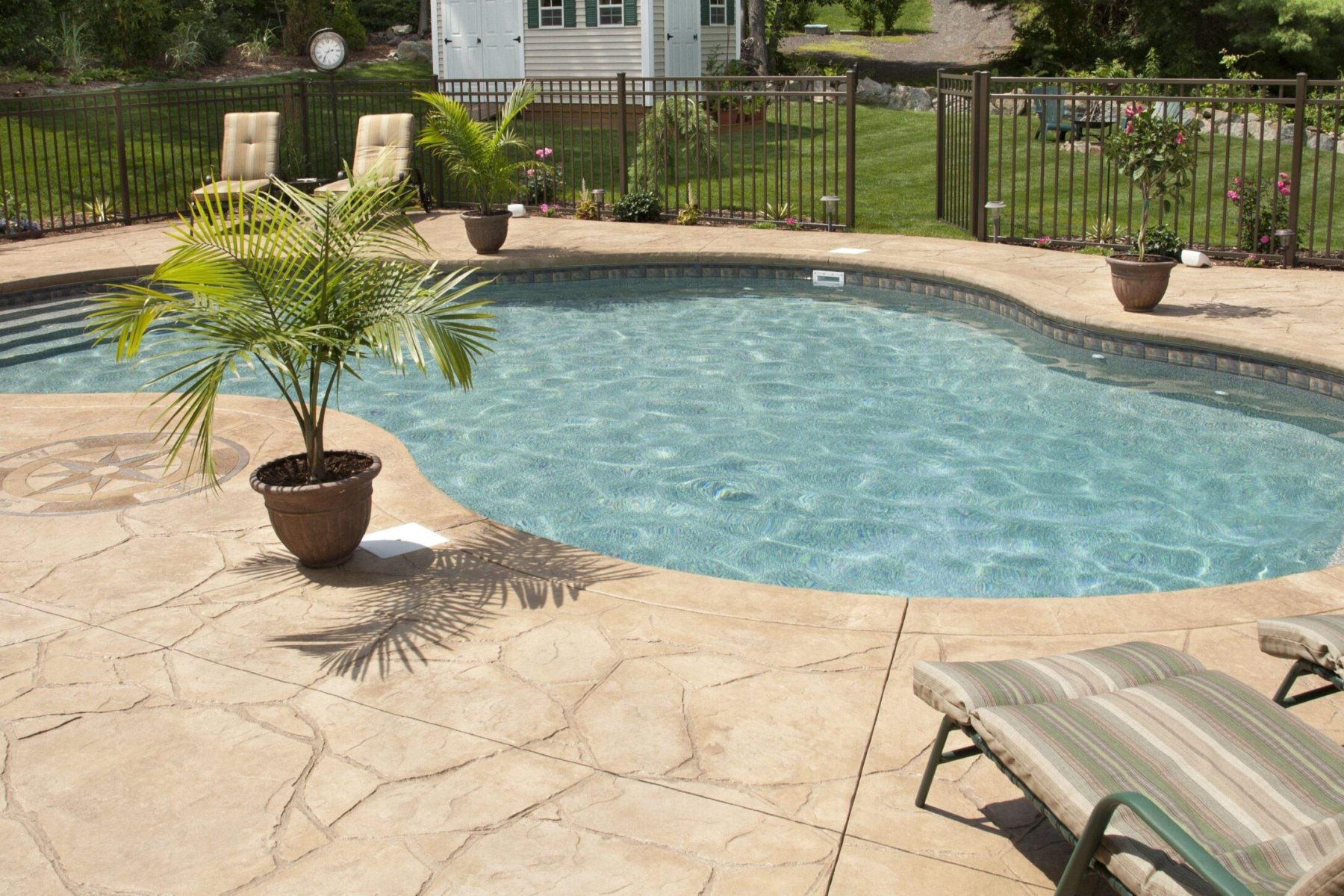 Concrete pool deck pros and cons